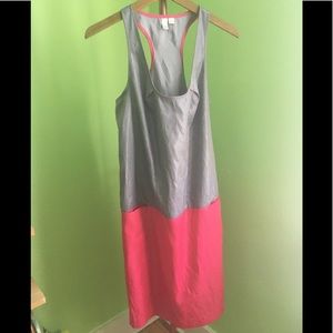 Hot Pink and Grey Hipster Dress